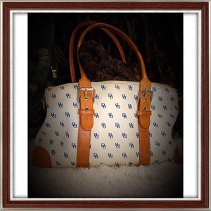 Dooney and Bourke monogram satchel leather purse